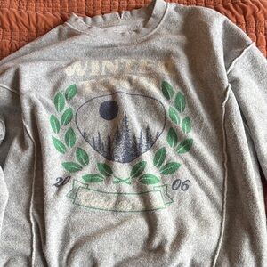 Aerie Distressed Gray Sweatshirt